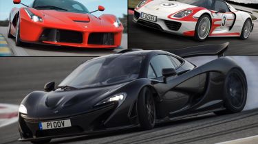 Ferrari Laferrari VS McLaren P1 VS Porsche 918 Spyder：高级战斗