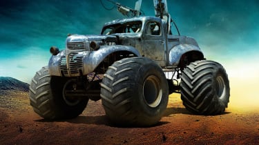 真棒的'mad max：愤怒的道路'电影汽车在图片中