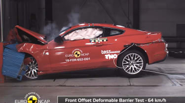 福特野马只获得欧元NCAP崩溃安全测试的两颗星