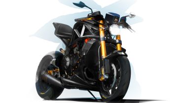 Ariel Ace R Motorbike增加了额外的速度