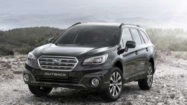 Subaru Outback收益Black＆Ivory特别版模型