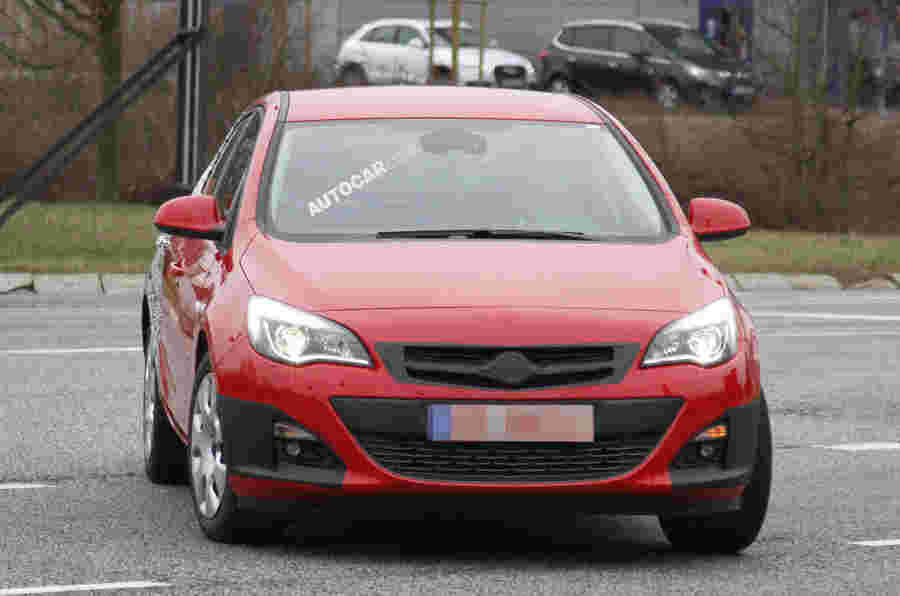 Vauxhall Astra Saloon Spied