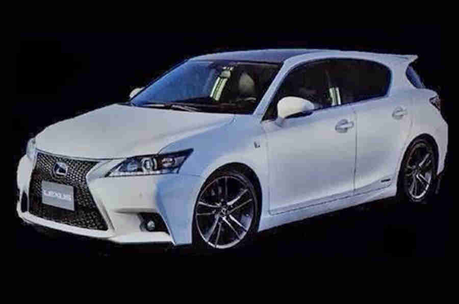 泄露的图像显示新的lexus ct200h