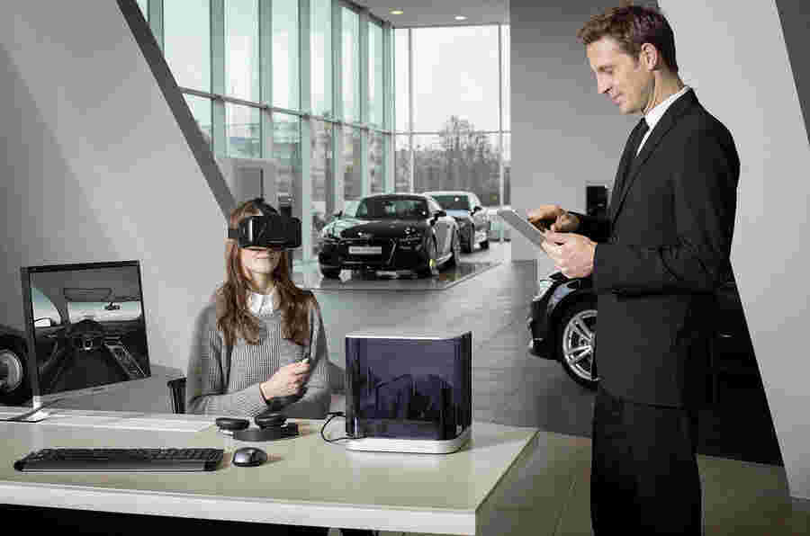 奥迪经销商使用虚拟现实技术销售汽车