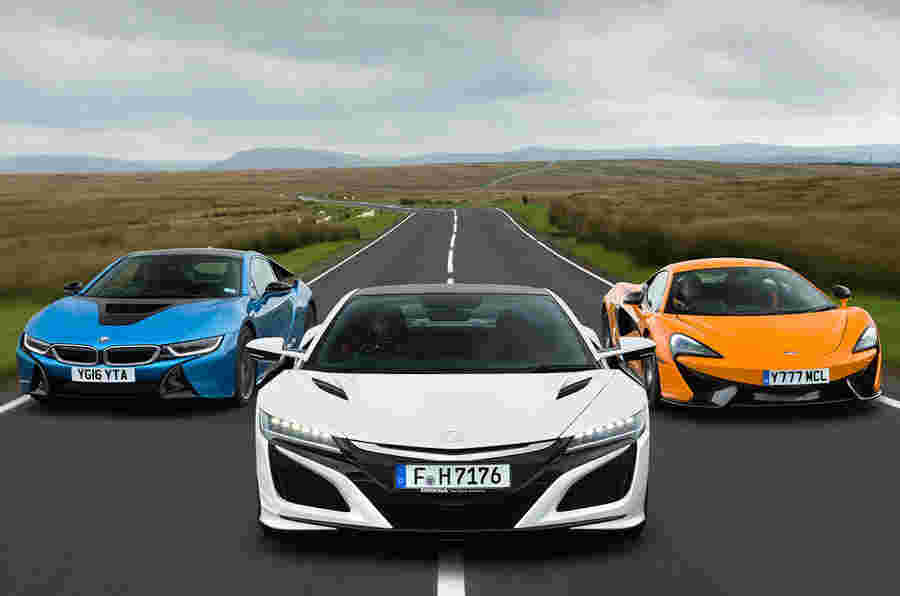 本田NSX VS BMW I8 VS McLaren 570s：Supercars比较