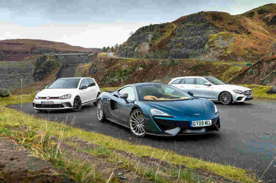 McLaren 570GT VS Volkswagen Golf GTI VS Mercedes-Benz E-Class Estate：年度道路测试