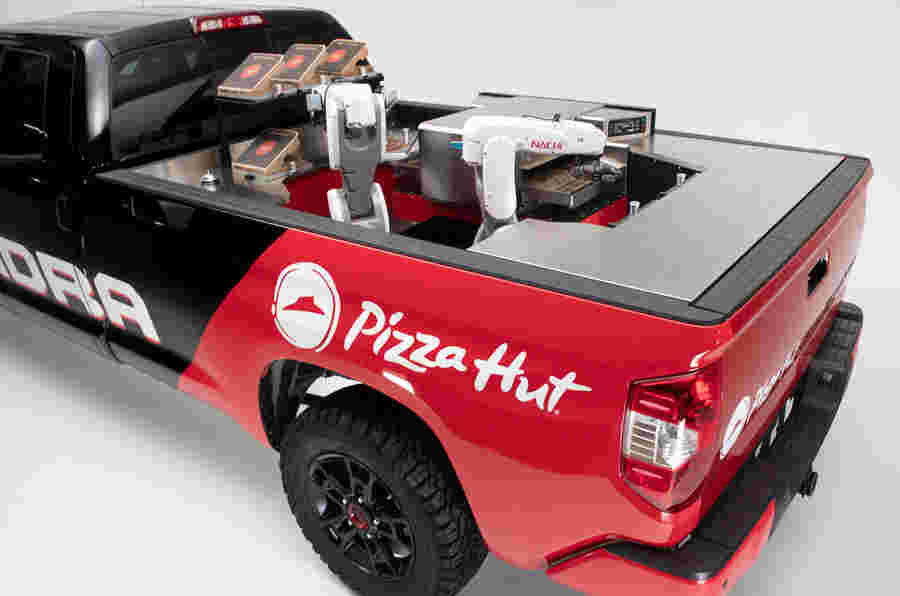 丰田揭示了氢气动力的披萨生产的拾取器