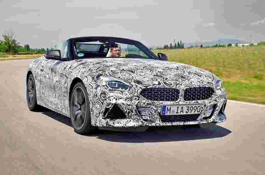 BMW Z4原型2018：新跑车的第一次开车