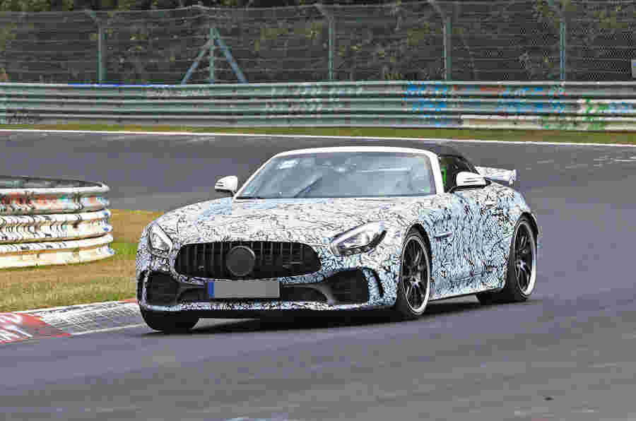 新的梅赛德斯-AMG GT Ro Roadster在轨道上进行了测试测试