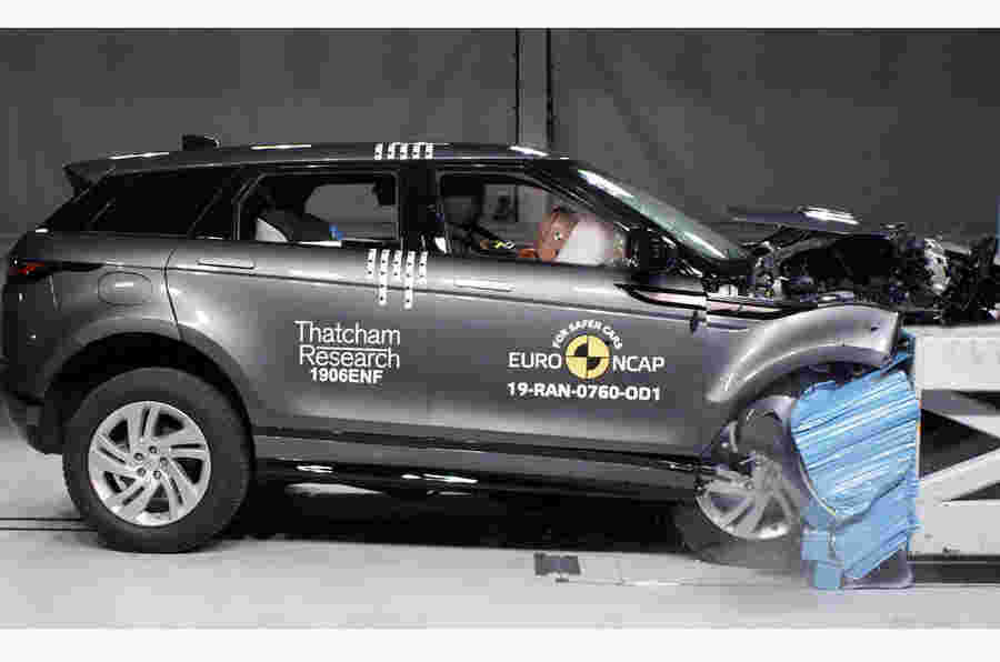 新的Range Rover Evoque获取欧元NCAP的顶级标记