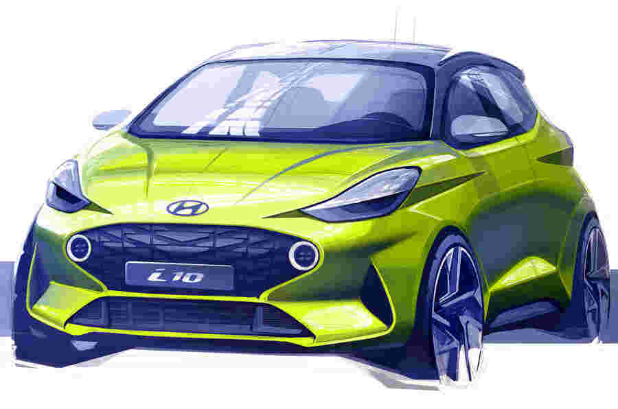 新的Hyundai I10：素描显示设计改造