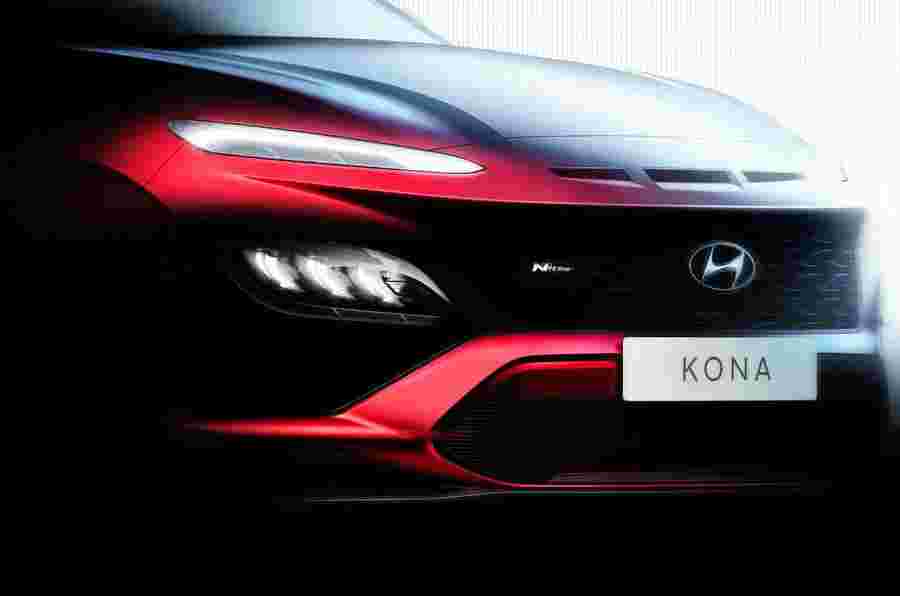 新的Hyundai Kona Facefift在官方图像预览