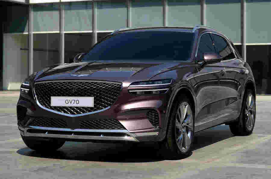 新的Genesis GV70 SUV带375bhp v6范围填充物