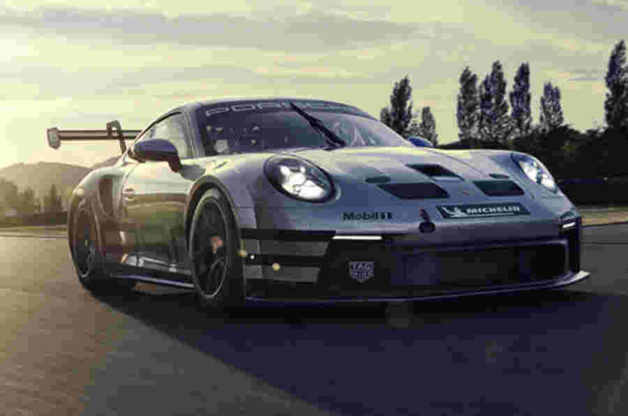 2021保时捷911 GT3杯赛赛车收益电力升压，更宽的身体