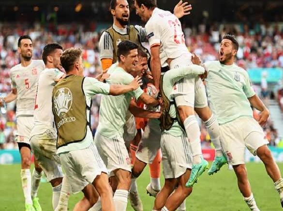 2020年欧洲杯 西班牙在一场激动人心的比赛中击败克罗地亚进入四分之一决赛