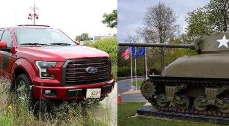 今天的美国SUV几乎和二战中的战车一样大