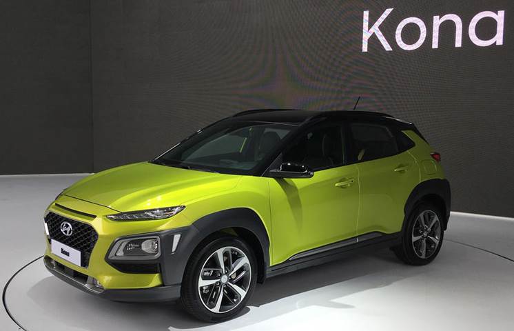 Hyundai Kona Ev展示了法兰克福