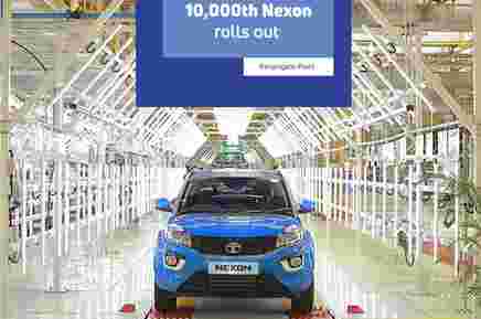 10,000th Tata Nexon在发射的三个月内滚动