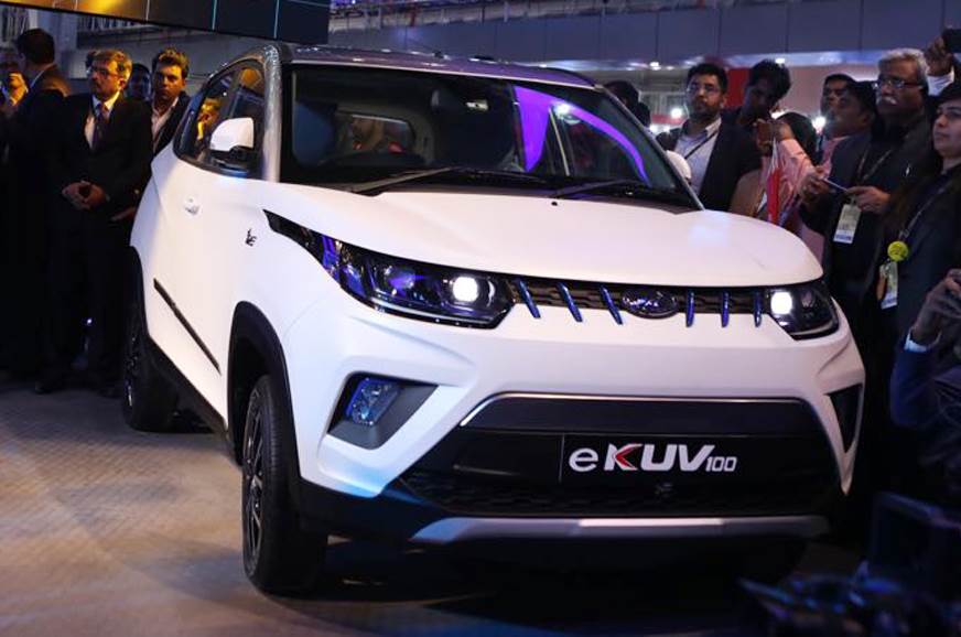 Mahindra Ekuv100 EV展示了汽车博览会