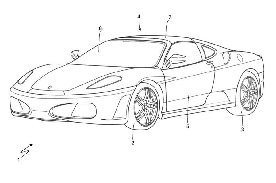 法拉利文件Targa Top专利