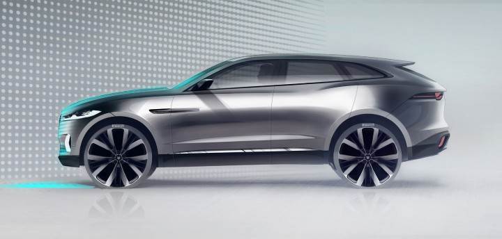 Jaguar J-Pace SUV乘坐保时捷Cayenne