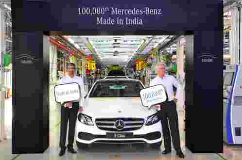 梅赛德斯 - 奔驰在印度推出了100,000辆当地装配的汽车