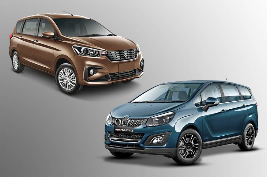 新Maruti Suzuki Eartiga vs Mahindra Marazzo：规格比较