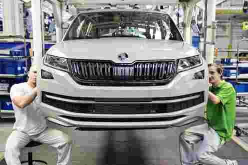 斯柯达卷出2,50,000th Kodiaq SUV