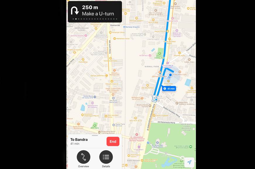 Apple地图在印度启动逐字导航