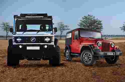 2018 Force Gurkha Xtreme vs Mahindra Thar：规格比较