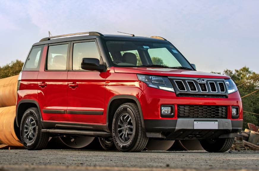 折扣高达83,000卢比的Mahindra Tuv300，Marazzo，Scorpio，Thar