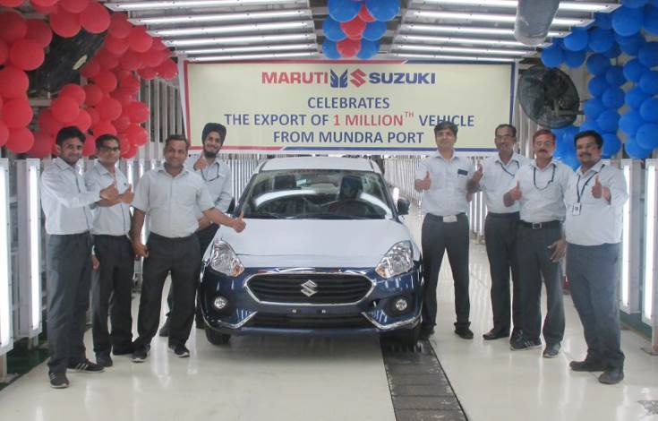 Maruti Suzuki从古吉拉特邦出口百万人