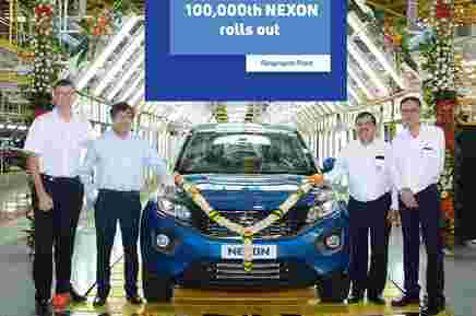 Tata Nexon穿过1 Lakh-unit生产里程碑