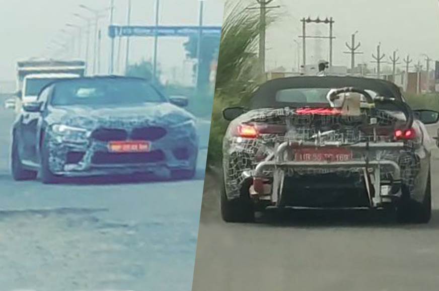 BMW M8敞篷车在印度露出