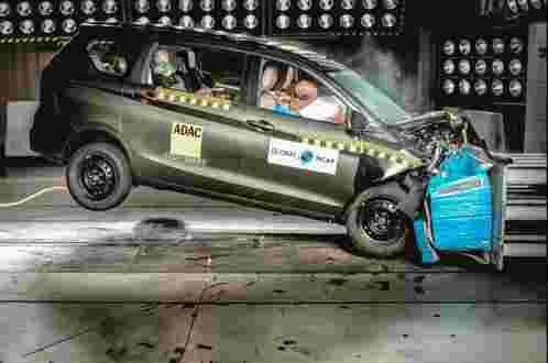Maruti Suzuki Eartiga在全球NCAP崩溃测试中得分三星
