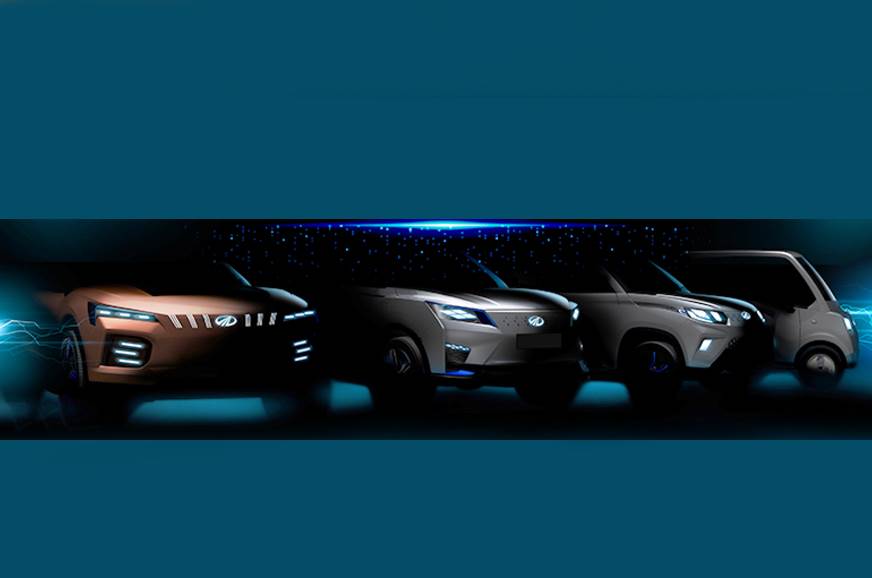 Next-Gen Mahindra XUV500首次亮相Auto Expo 2020的E-SUV概念