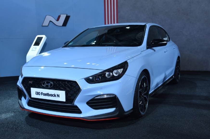 Souped-up Hyundai I30 N Fastback在印度发布的卡片上