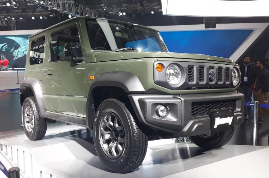 Maruti的Auto Expo 2020 Pavilion的Suzuki Jimny Stars