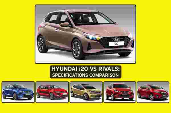 新的Hyundai I20 VS竞争对手：规格比较
