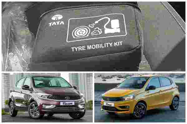Tata Tiago，Tigor获得轮胎修理套件，轮胎压力监测器