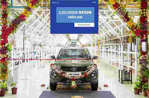 Tata Nexon达到2 Lakh单位的生产里程碑