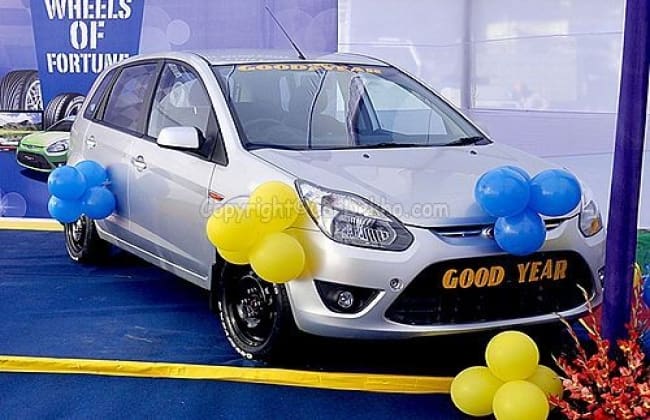 Goodyear India Awards Ford Figo to Lucky Confiser