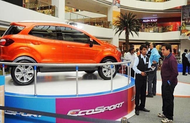 从1月20日到29日，福特在孟买购物中心展示Ecosport