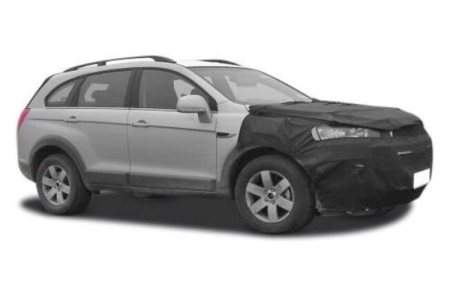 Chevrolet Captiva在2012年Auto Expo休息封面