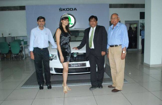 Skoda将旗舰精湛模型线的野心变体带到Chandigarh