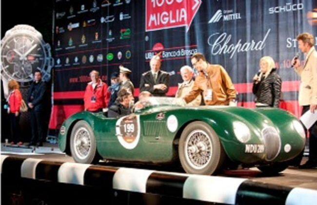 2012年Mille Miglia的Jaguar遗产赛车队的巨大成功