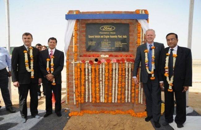 福特印度为Sanand和Sanand植物提供了10亿美元的基金会，并在印度的增长
