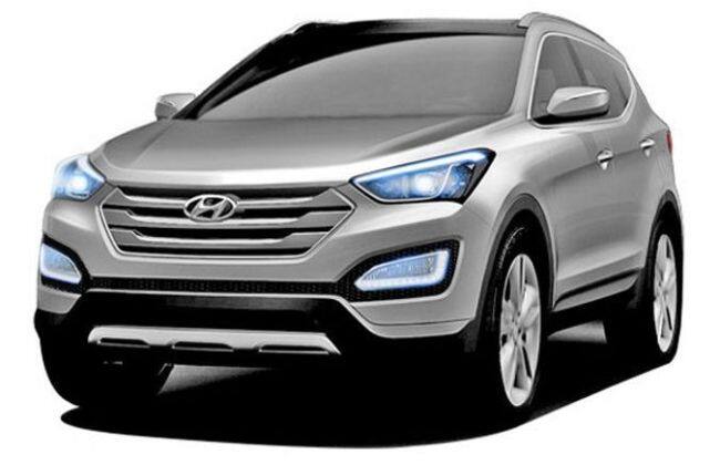 2013 Hyundai Sante Fe Fillic可以用2.2升涡轮柴油发动机供电