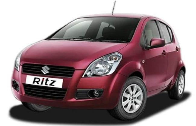 Maruti Ritz Facelift绘制镇红色