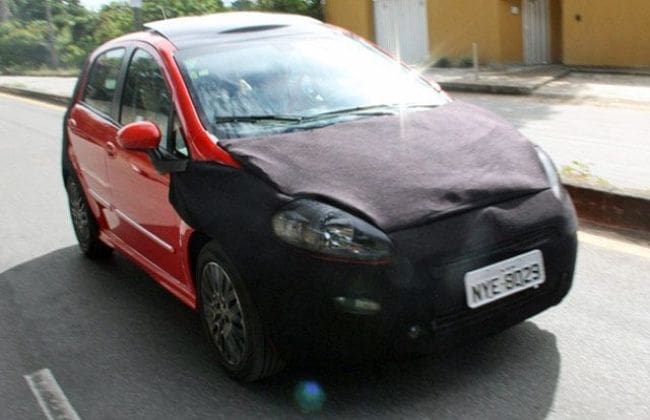 2013 Fiat Punto抓住了测试运行